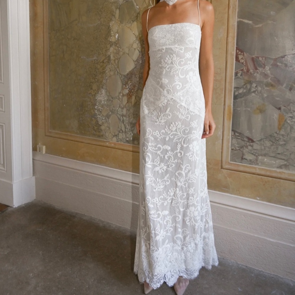 Yellow The Label Rehearsal Dinner Dress